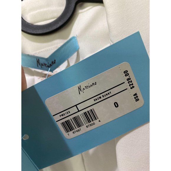 Marciano / Guess Faux Leather Blazer Cream 0 NWT - Picture 9 of 10